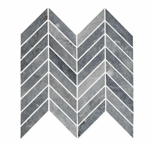 Dark Grey Marble Chevron Mosaic Tiles