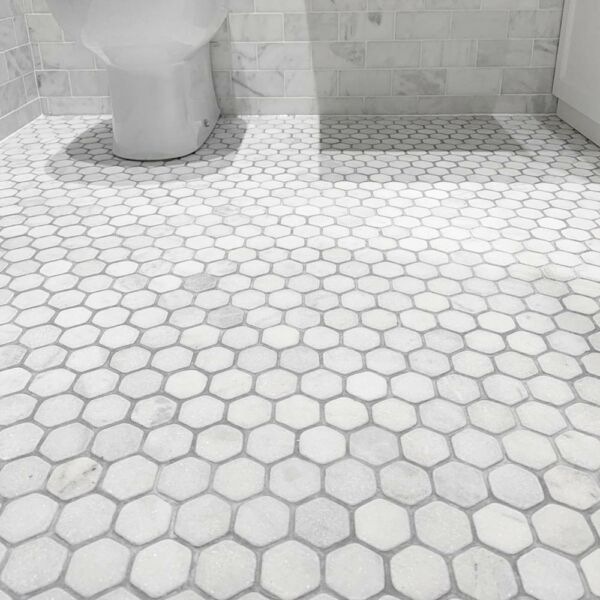 White-Marble-Tumbled-Hexagon-Mosaic-Tiles