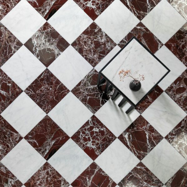 Rosso-Levanto-Marble-Square-Tiles-Checkered-Floor-Marble-Tiles