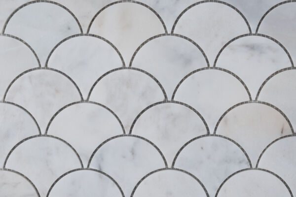 Calacatta Scallop Marble Mosaic