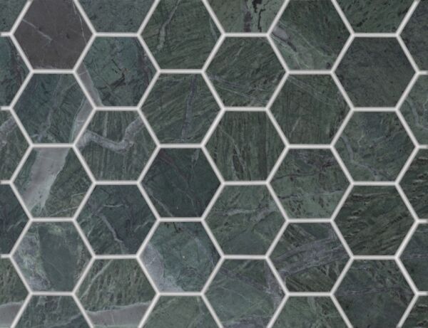 Verde Honed Hexagon