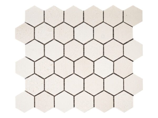 Limestone Hexagon Mosaic