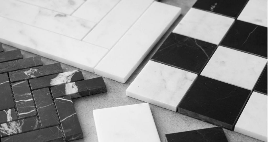 White and Black Marble Tiles & Mosaics