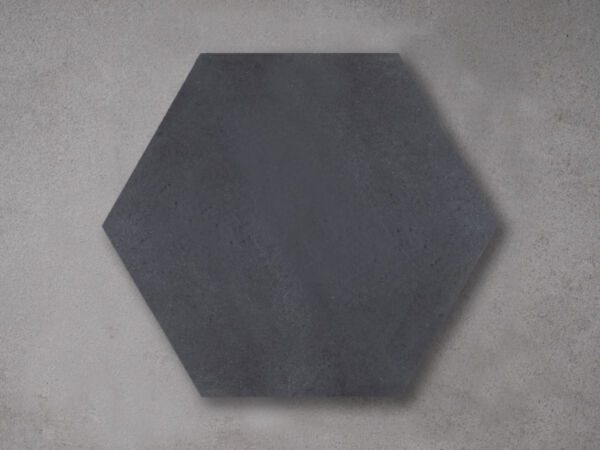 Cement Tiles Hexagon Black