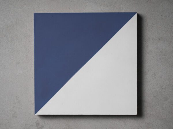 Cement Tiles Triangle Navy Blue