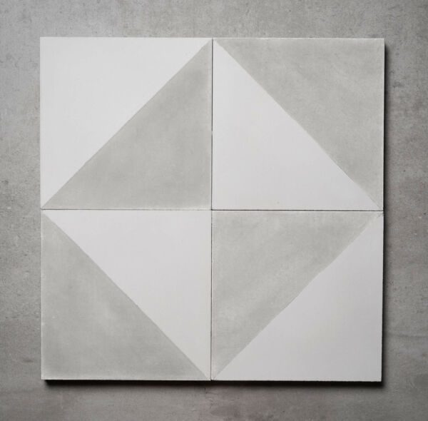 White Grey Cement Tiles