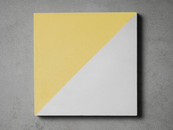 Yellow Triangle Cement Tiles - Starel Stones