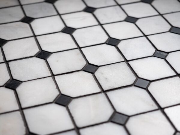 Calacatta Marble Octagon Mosaic Tiles