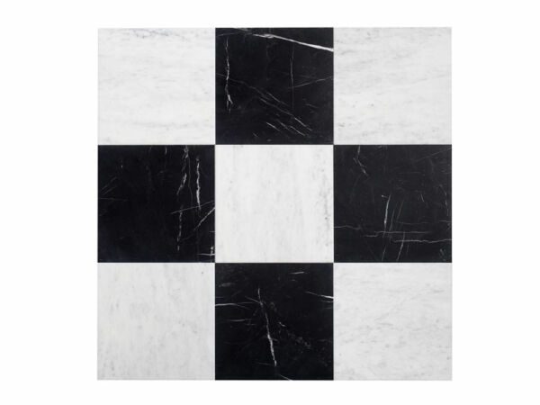 White-and-Black-Marble-Checkerboard-Tiles