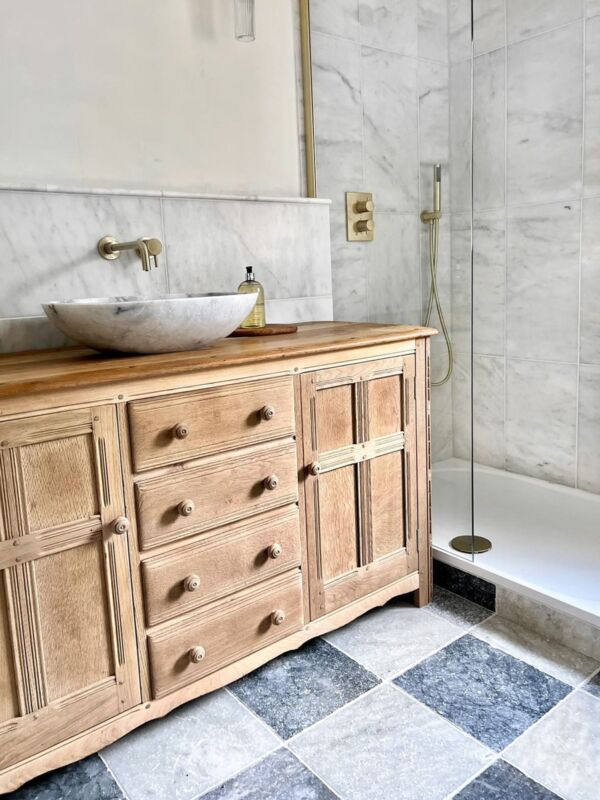 White Marble Wall Tiles Bathroom