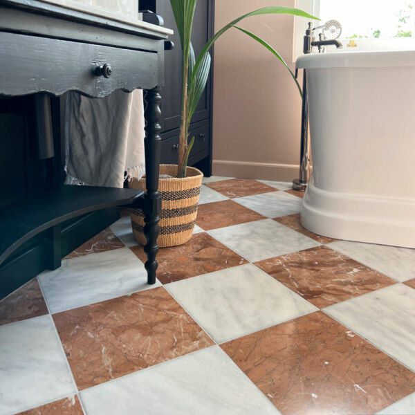 Rosso-Checkerboard-Flooring-Marble-Tile