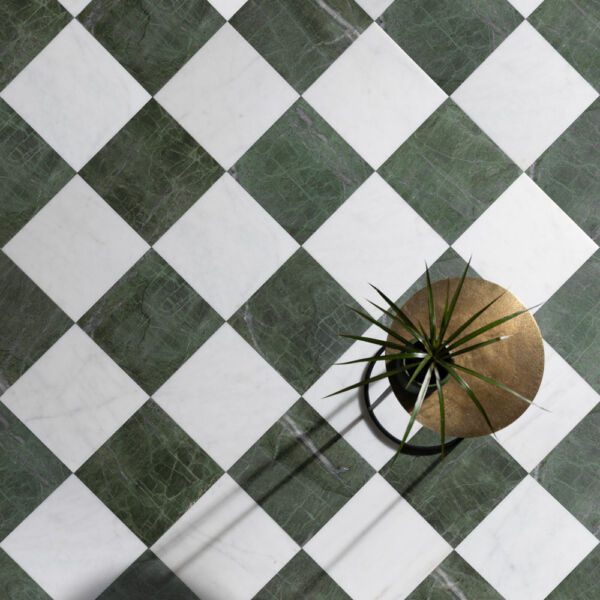 Verde Green Marble Square Tiles Fast Delivery Starel Stones