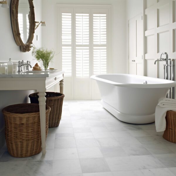 Calacatta-Marble-Square-Tiles-Classic-Marble-Bathroom-Floor