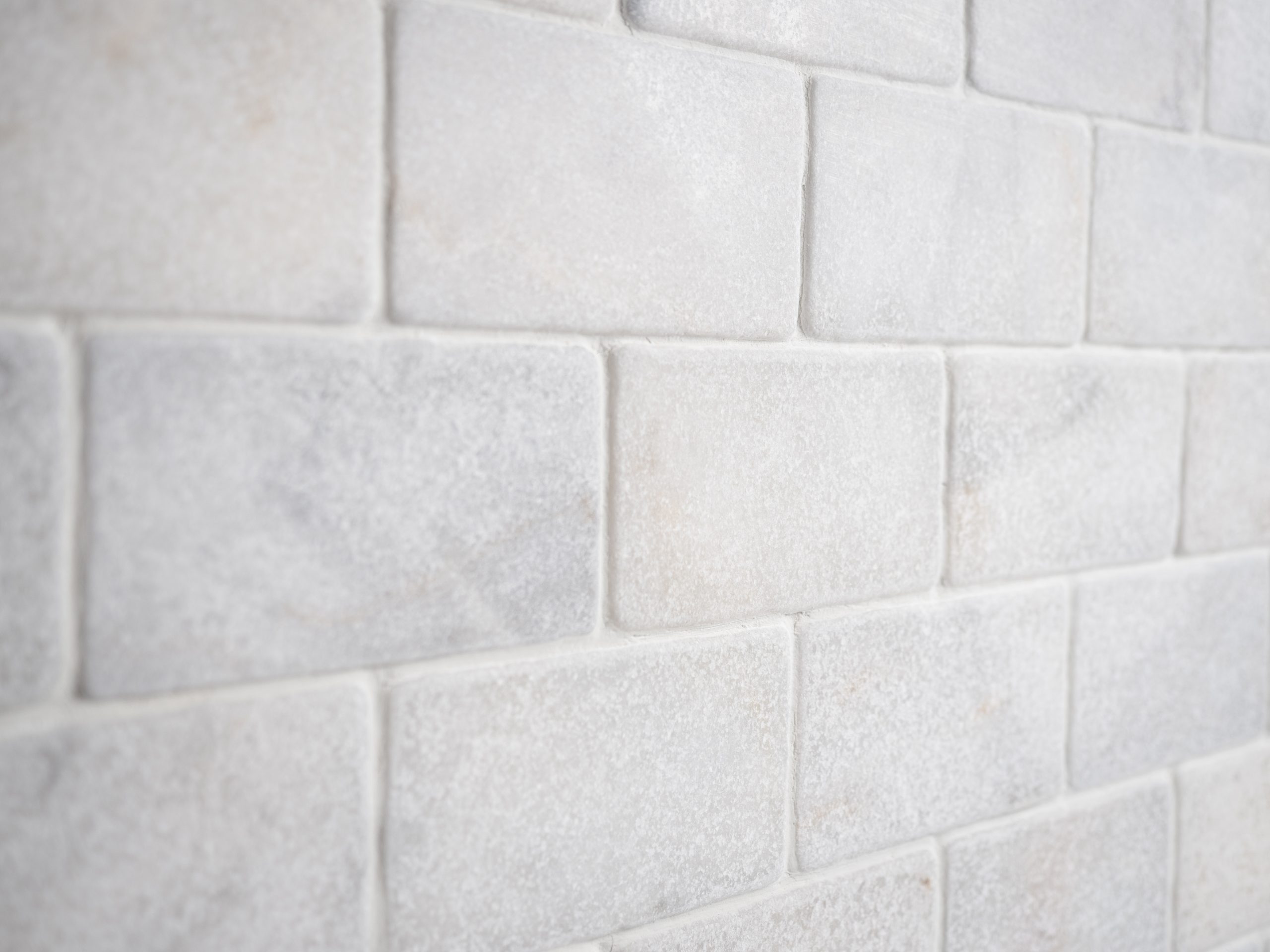 Aegean White Marble Tumbled Metro Subway Tiles - Image 2