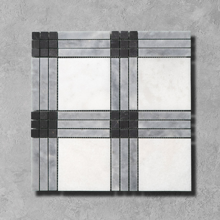 Plaid-Bluestone-&-White-Marble