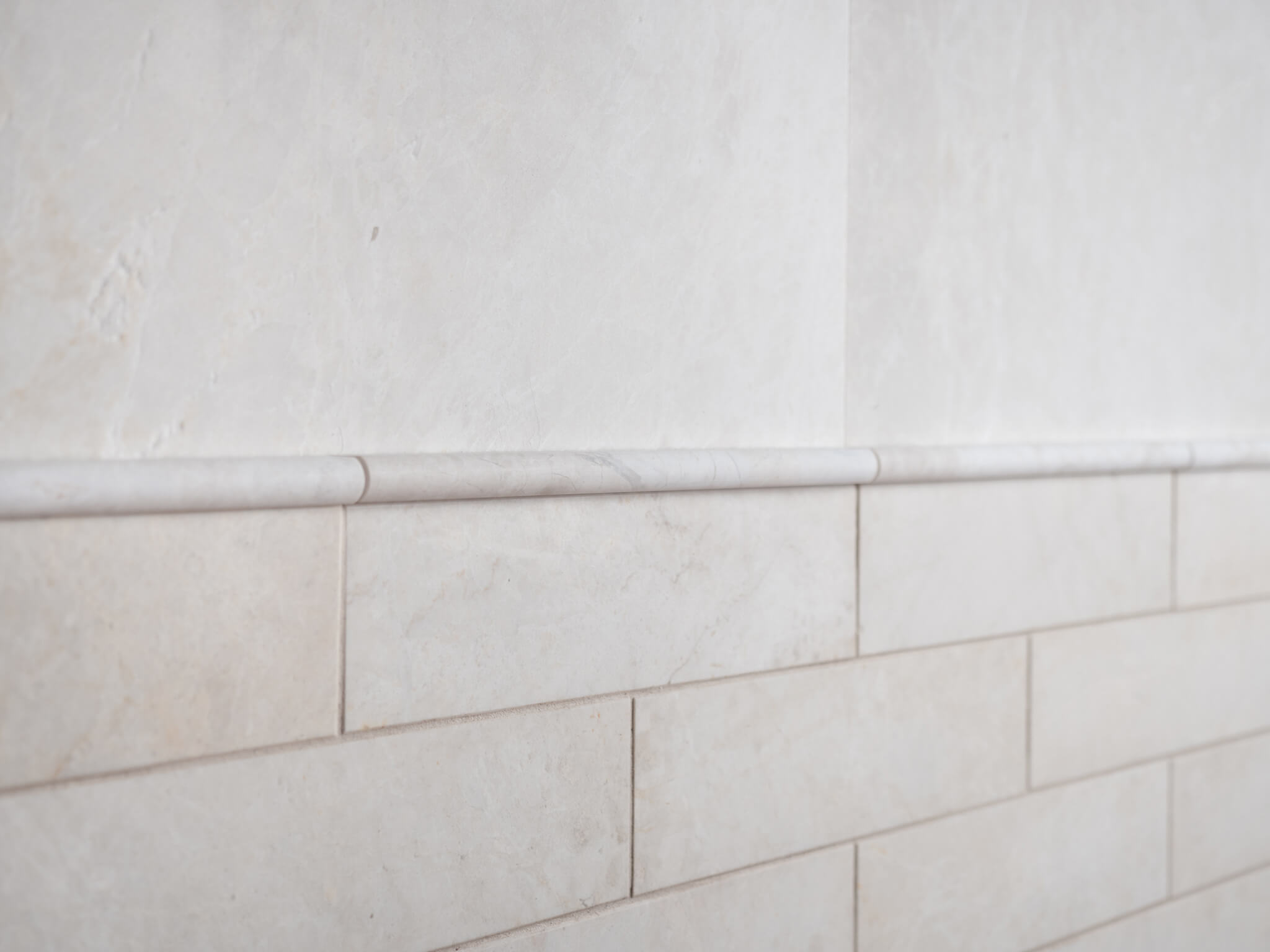 White Emperador Marble Metro Tiles - Image 8