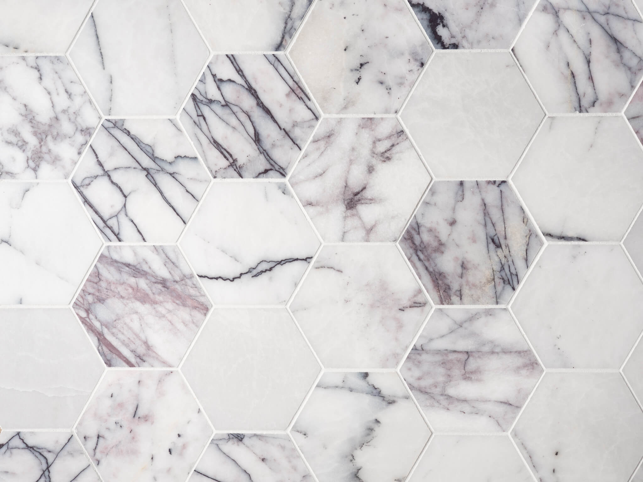 Calacatta Violet XL Hexagon Mosaic