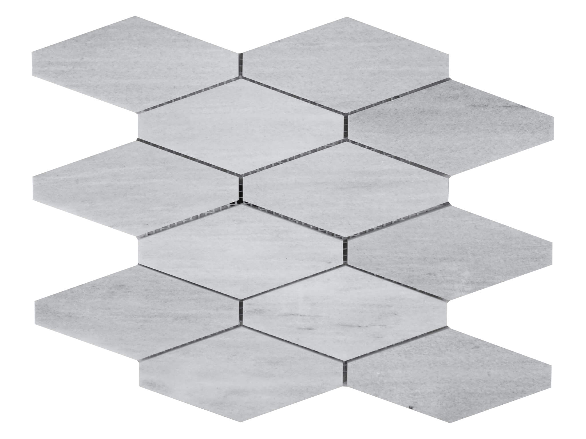 Ice Grey Marble Kite Mosaic Tiles