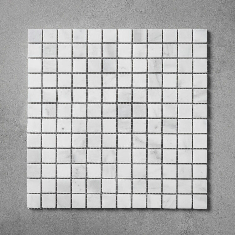 Calacatta-White-Square-Marble-Mosaic