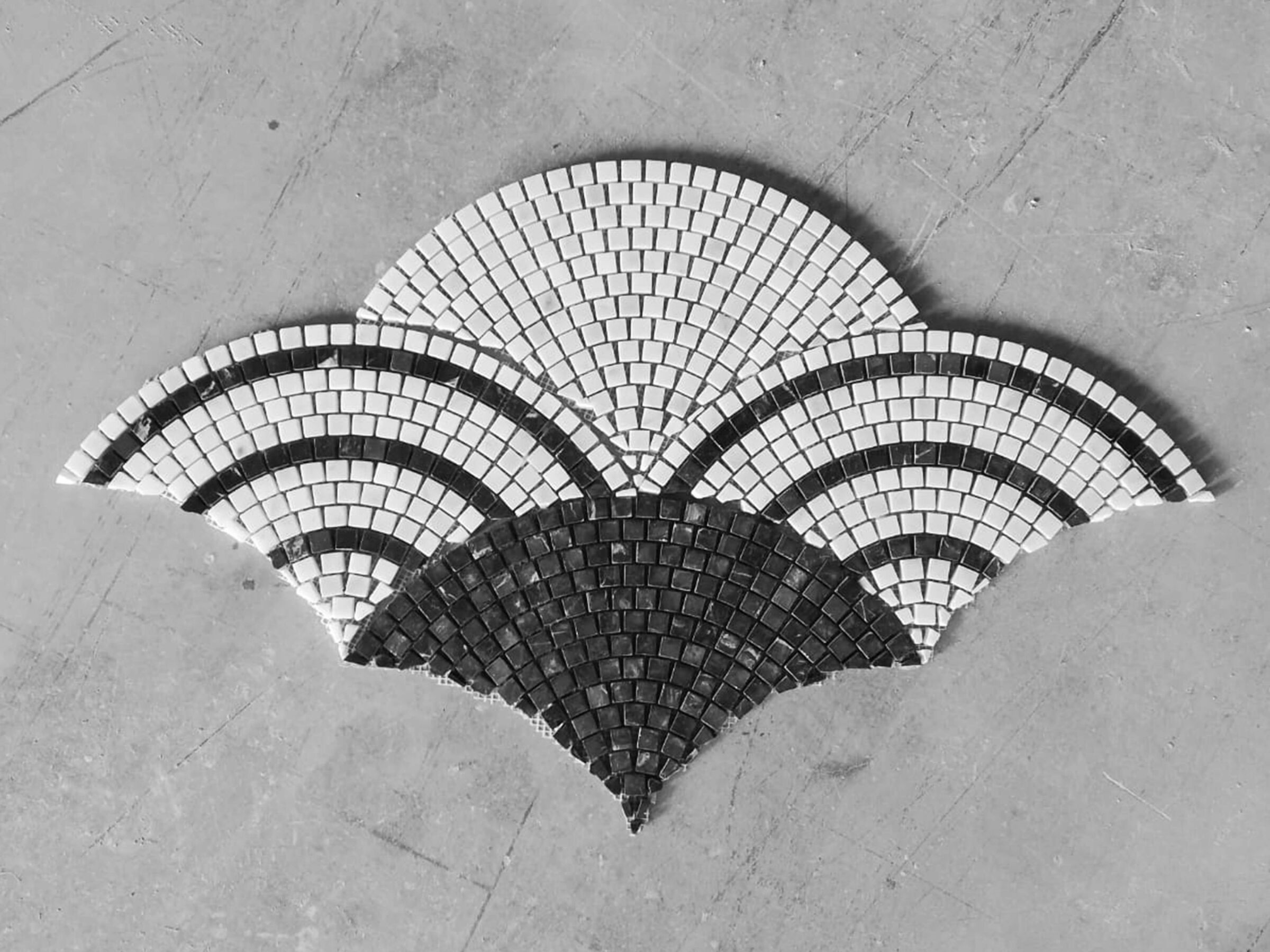 Marble Fan Scallop Mosaic Tiles