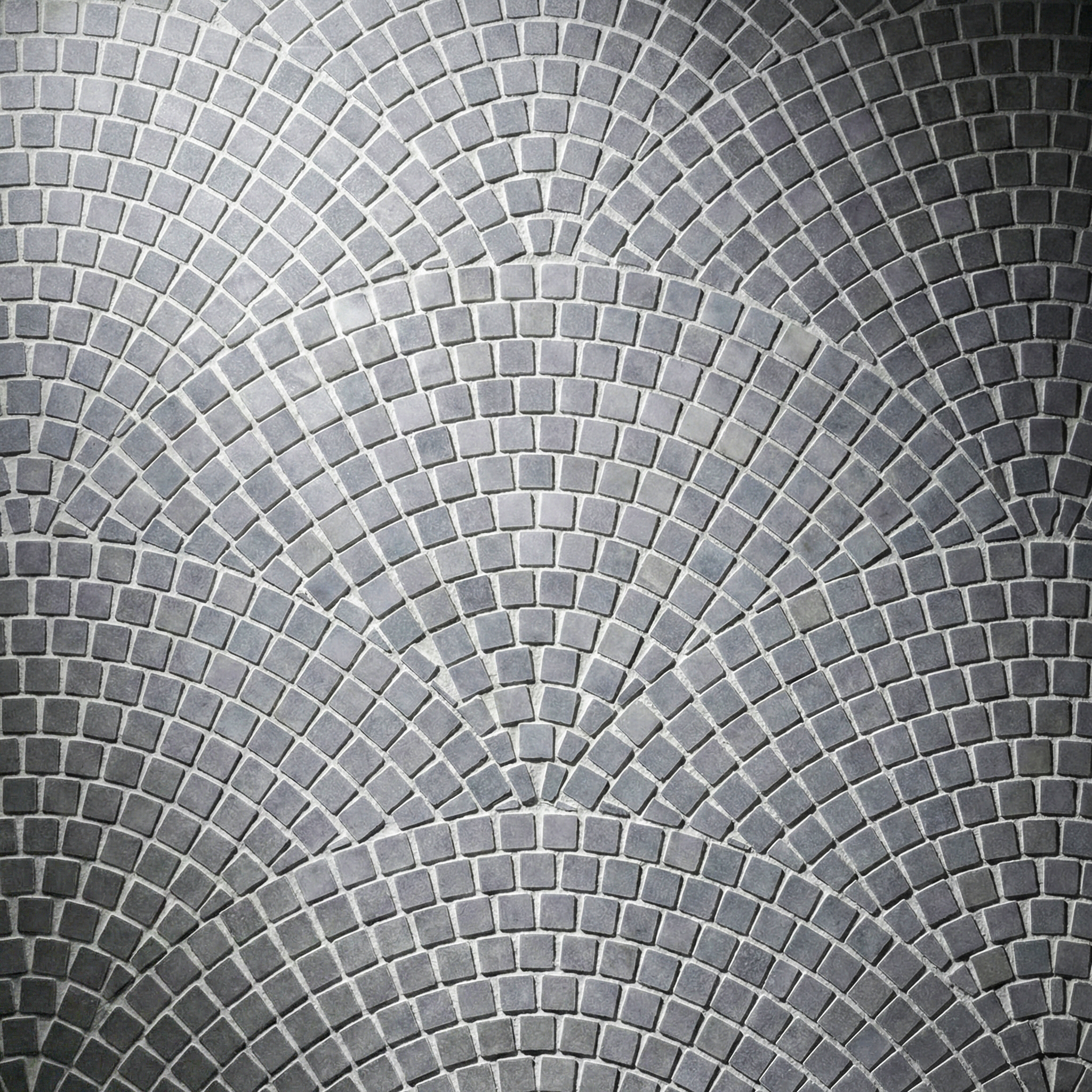 Bluestone Marble Fan Mosaic Tiles