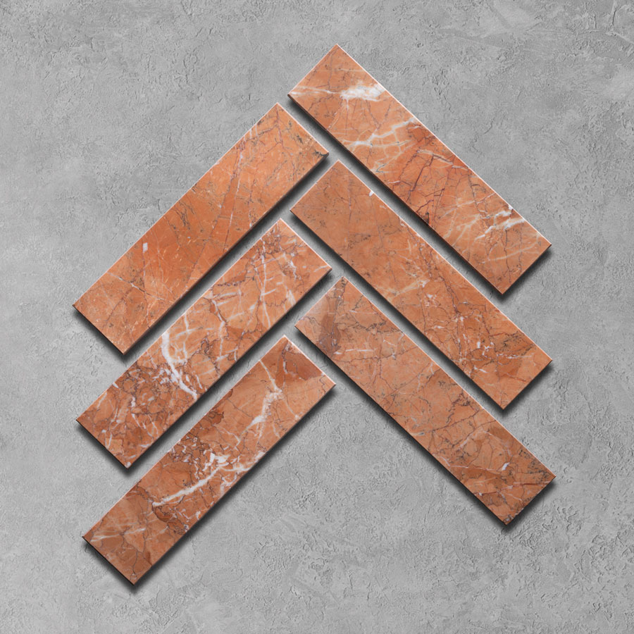 Rosso-Honed-Marble-Metro-Tiles