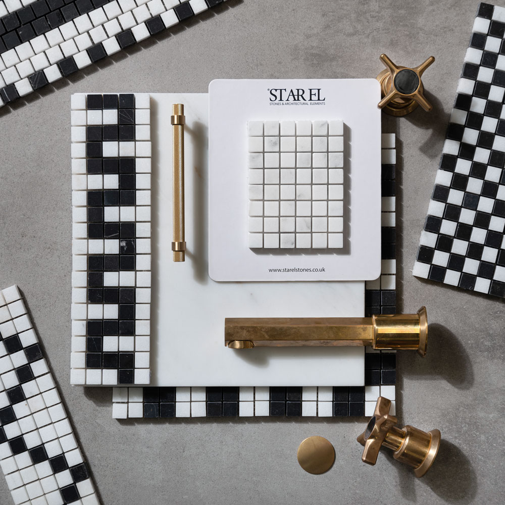 Classic Roman Small Marble Mosaic Tiles