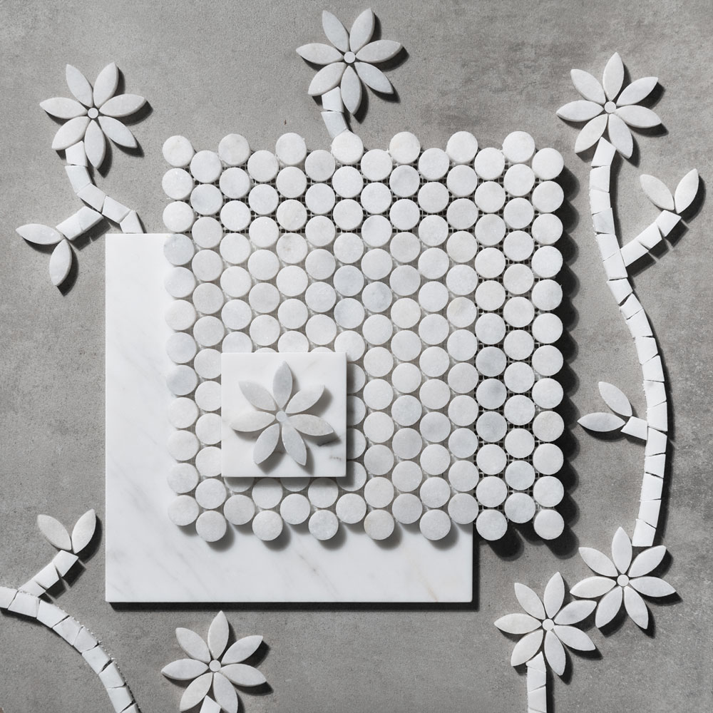 Penny-Round-Mosaic-Tiles-Flower-Mosaic