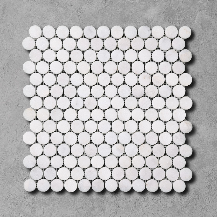 White-Marble-Penny-Round-Hexagon-Mosaic