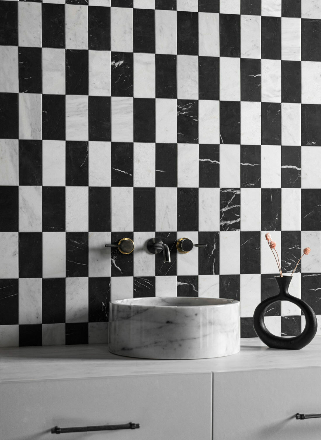Nero-Black-Marble-Metro-Tile-Checker-wall-Splashback-Bathroom-Tiles