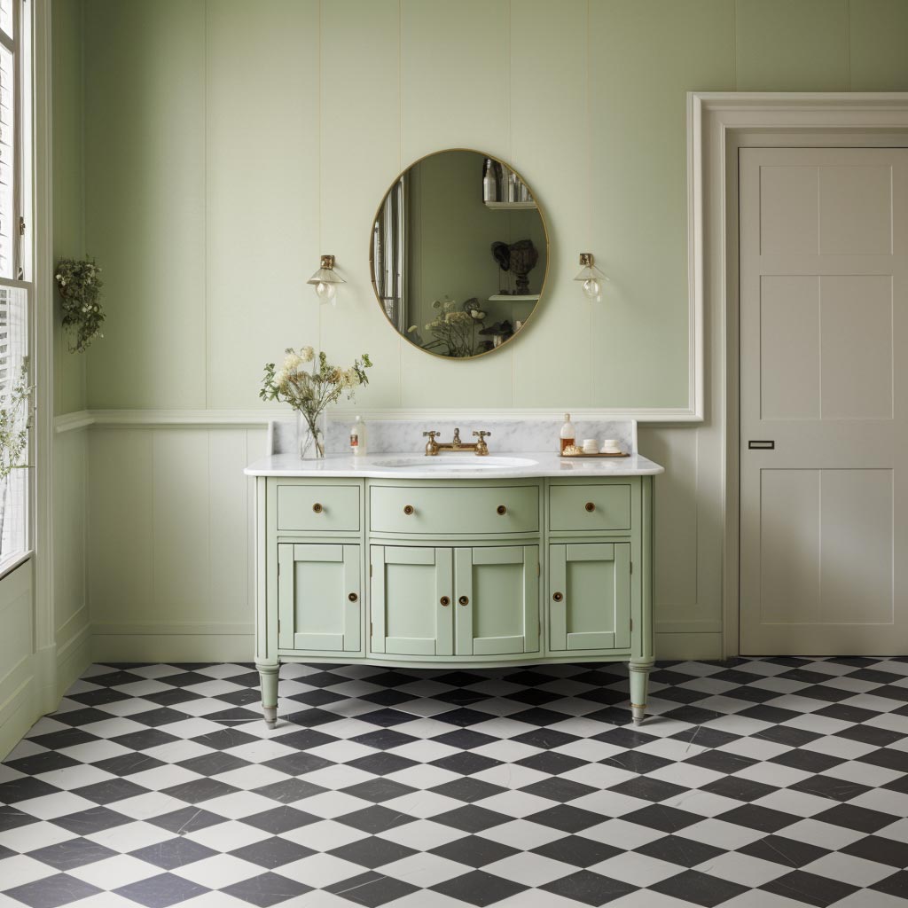 Black-and-White-Marble-Checkerboard-Flooring-Checkered-Floor-Tiles