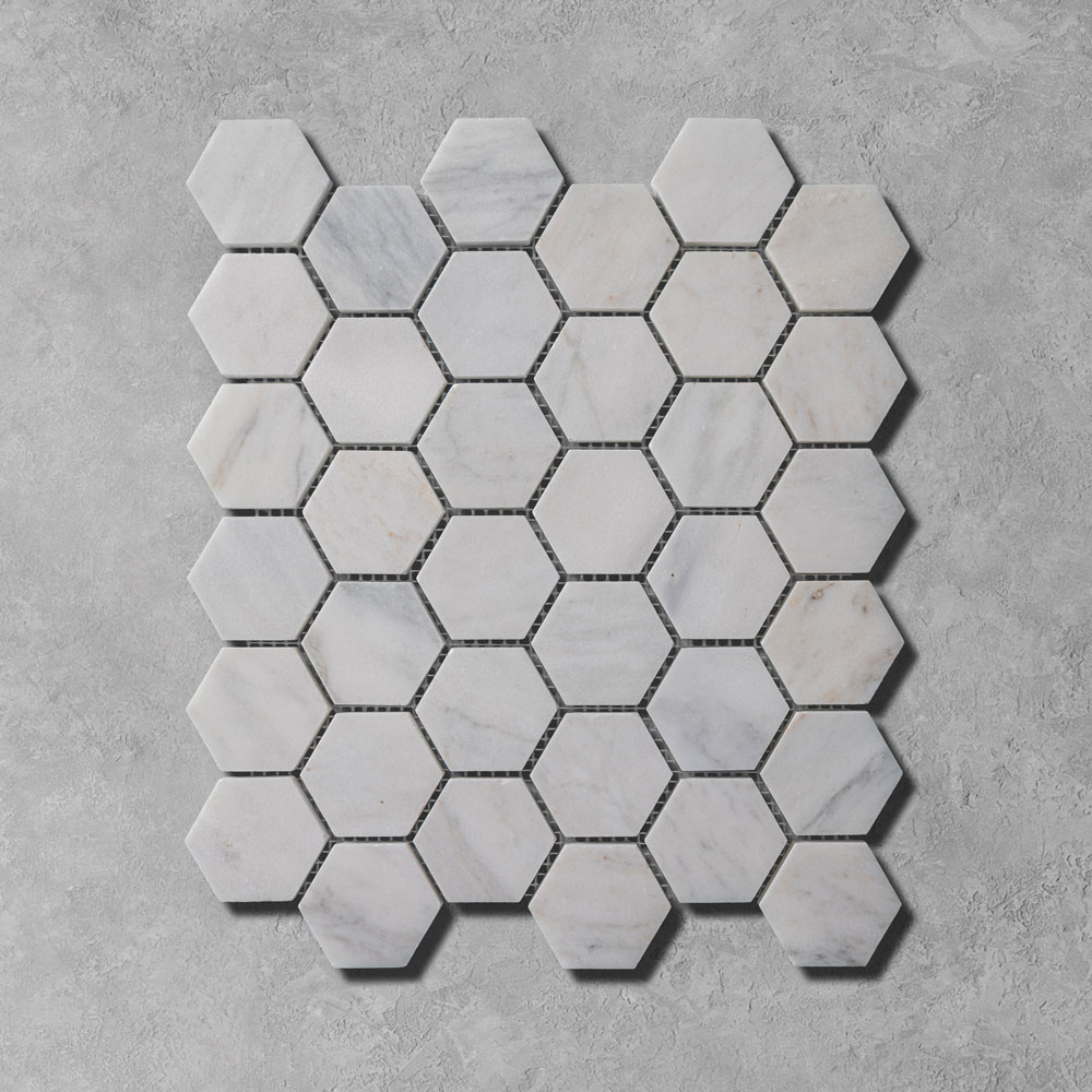 Carrara-Marble-Hexagon-Msoaic-Tiles