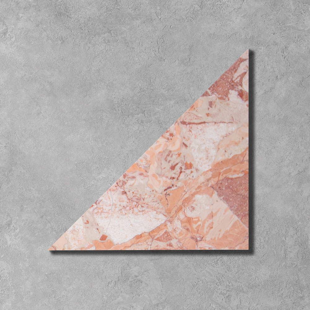 Peach-Fuzz-Coral-Marble-Tiangle-Tiles