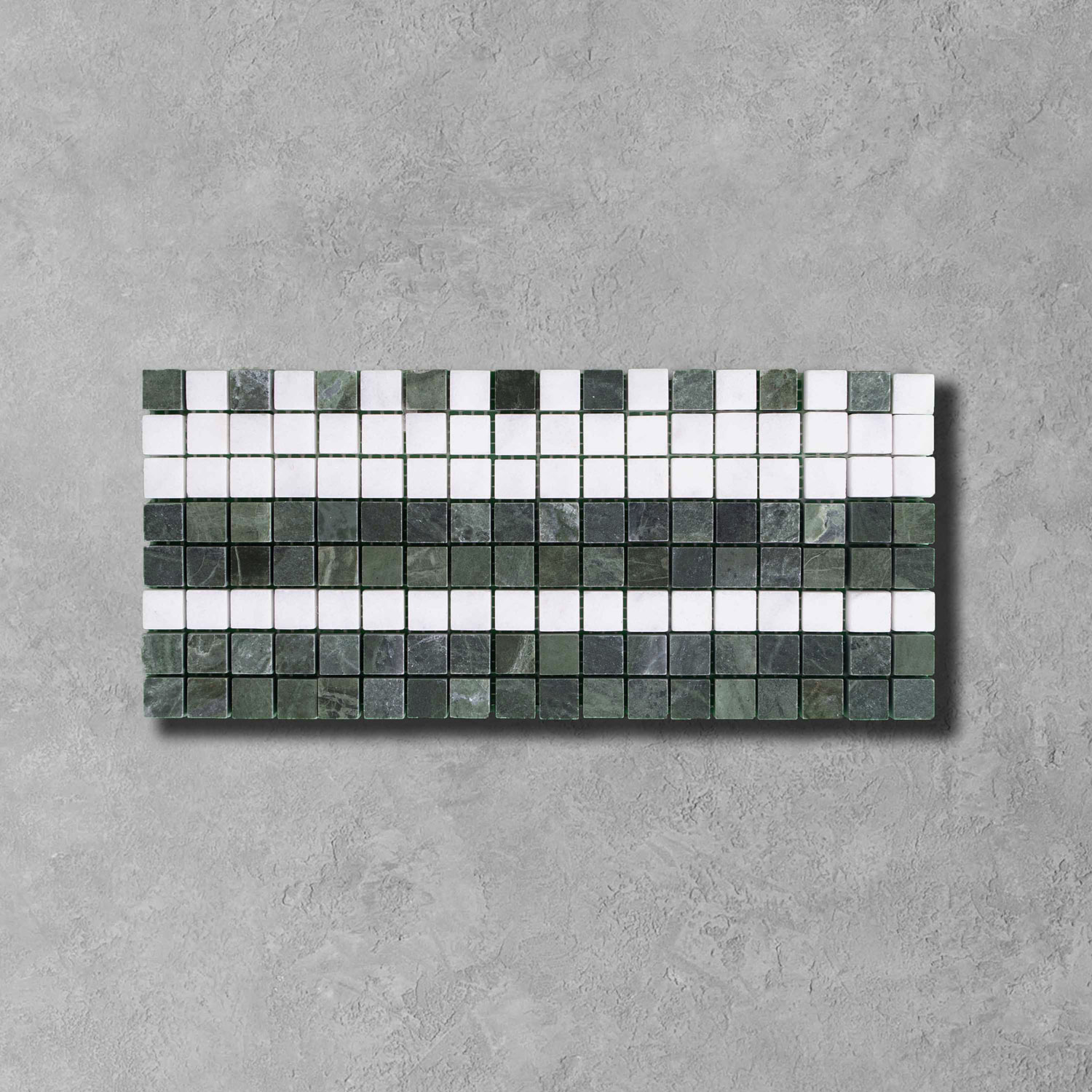 Calacatta Verde Green Marble Border Mosaic