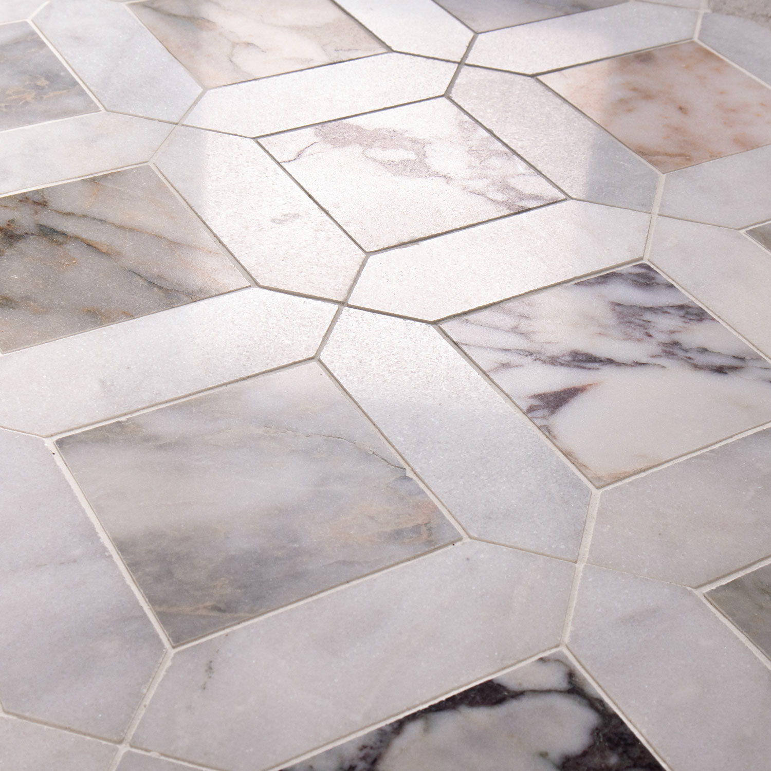 Arabescato Mix Marble Window Mosaic Tiles - Image 2