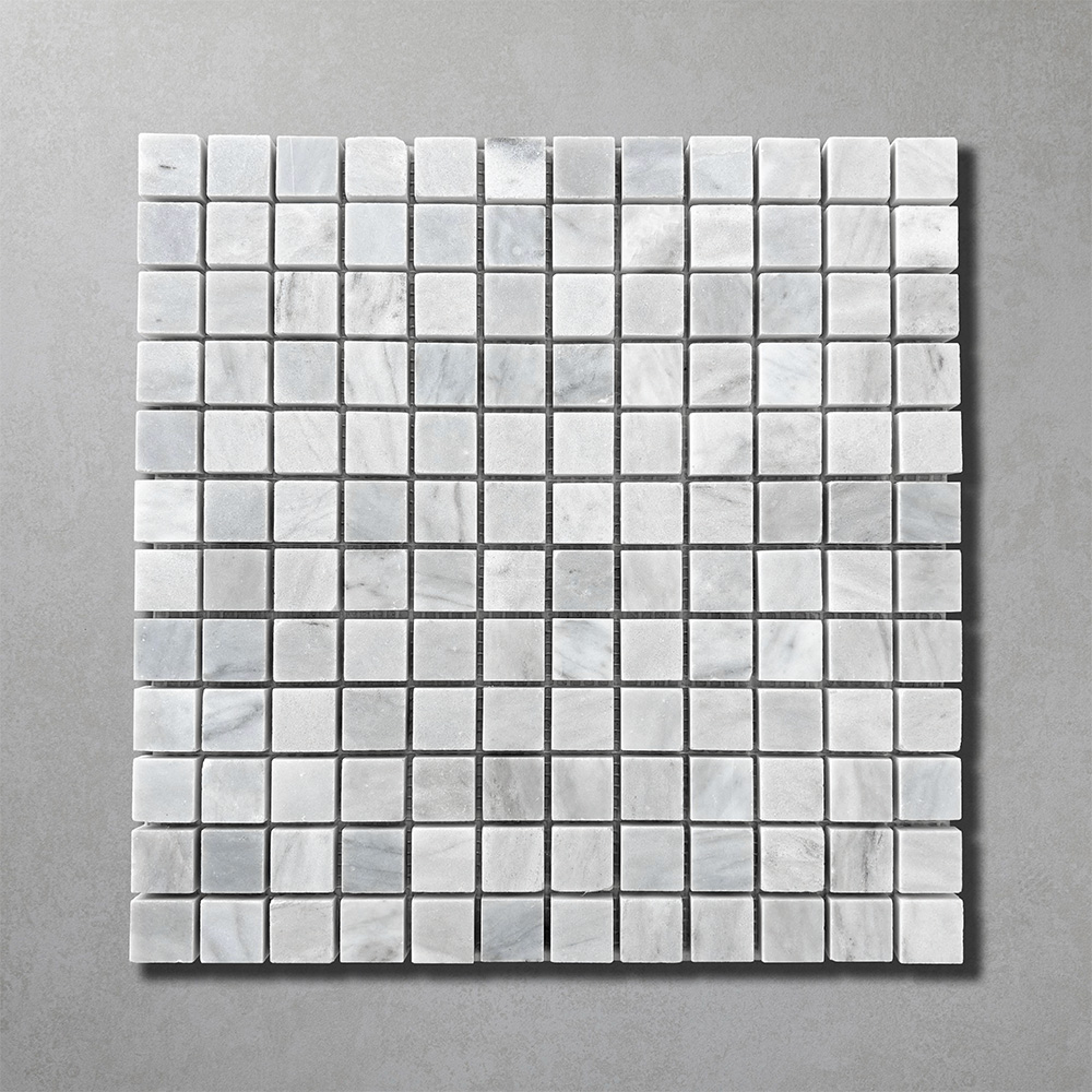 Carrara Marble Square Mosaic Tiles